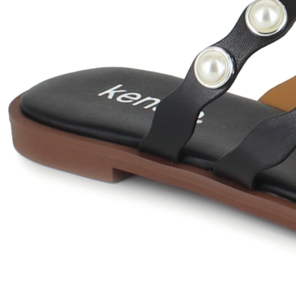 Kensie Kensie Womens Maltese Flat Sa Black 6.5M - Picture 3 of 4